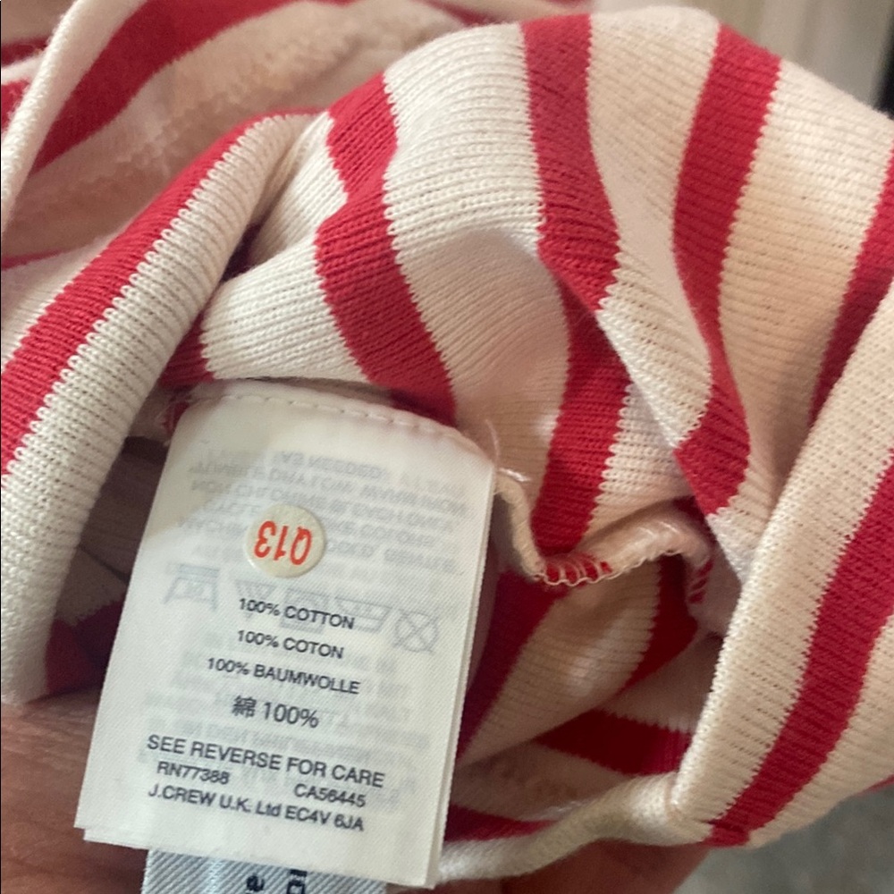 J.Crew Red and White Striped Turtleneck Dress - Picture 4 of 5